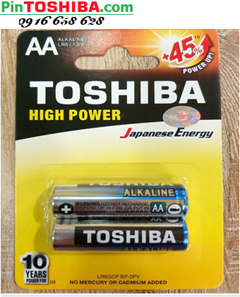 Toshiba LR6GCP BP-2PV _Pin Alkaline AA 1.5v Toshiba LR6GCP BP-2PV chính hãng Toshiba (Loại Vỉ 2viên)